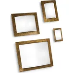 LineaLight Nástěnné a stropní svítidlo Met Wally 575RU881 rezavé 25×20cm