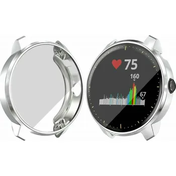 Příslušenství k chytrým hodinkám Silikonový kryt pro Garmin Vivoactive 3 Music - Stříbrný