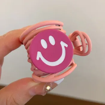 Kovový skřipec pro vyšší a bohatší culík se smajlíkem Barva: H-růžová