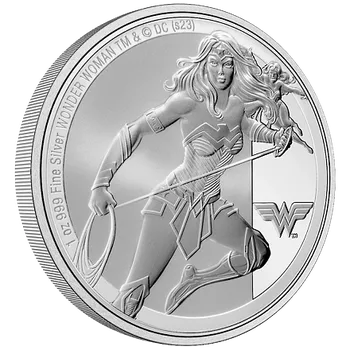 Stříbrná mince Wonder Woman™ 1 Oz 2023 (Classic Superheroes) - (6.) PROOF