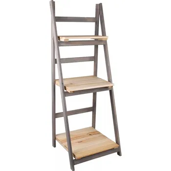 Stojan na květiny ČistéDřevo Dřevěný regál na květiny 41 x 38 x 110 cm