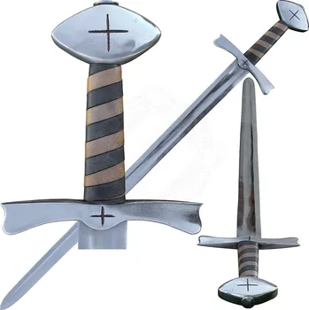 Replika zbraně Krutský Jednoruční křižácký meč Francesc, Třída B