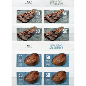 Poštovní známka (2014) MiNr. 1424 - 1425 ** - Island - Europa: Nástroje lidové hudby