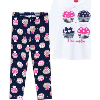 Dívčí tričko Dívčí souprava KYLY LOVE CANDIES bílá Velikost: 128