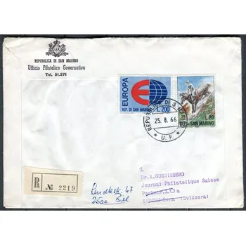 Poštovní známka R - dopis - San Marino