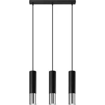 LOOPEZ 3L Závěsné světlo, černá-chrom SL.0942