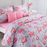 Ložní rodinná souprava z mikrovlákna CHRISTINNE s prostěradly a povlaky na polštářky sada 8 dílů na dvojlůžko