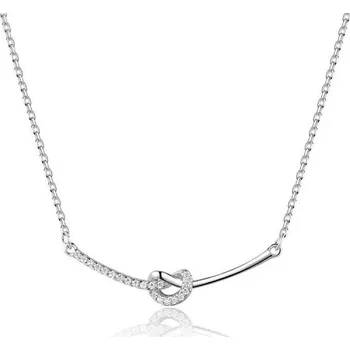 Náhrdelník Stříbrný náhrdelník s uzlem - Stříbrný náhrdelník uzel