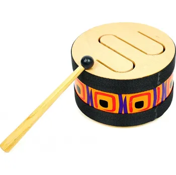 Hudební nástroj pro děti Dětský jazykový buben dřevěný velký