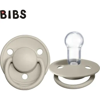 dudlíky BIBS DUDLÍK SILIKON KULATÁ TŘEŠINKA DE LUX ONE SIZE SAND