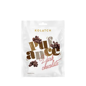 Čokoláda Kolatch Pufance - hořká čokoláda kusy 12 ks
