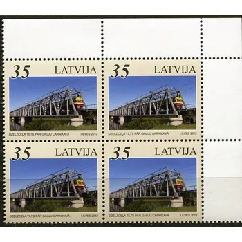 Poštovní známka Latvia Post (2012) MiNr. 845 ** - Lotyšsko - Železniční most