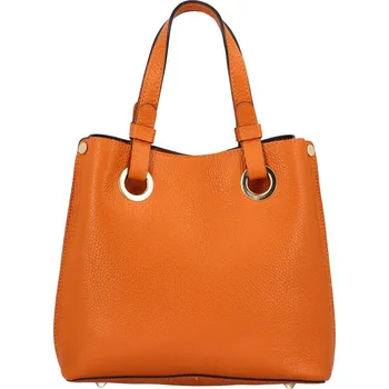 Dámská kožená kabelka oranžová - Delami Roseli oranžová
