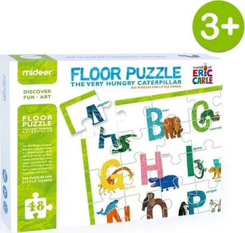 Puzzle Mideer Velké puzzle na podlahu anglická zvířátka 48 dílků