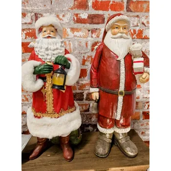 Vánoce Červená vánoční dekorace Santa - 18*14*46 cm