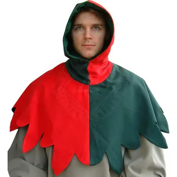 Karnevalový doplněk Lencera Středověká kapuce s cípy