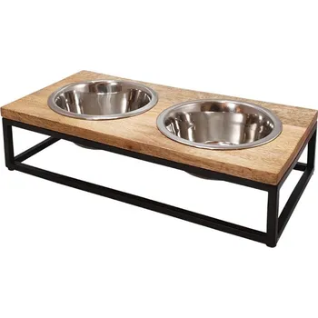 Miska pro psa Nobby designový stojan s miskami 56x28x17cm 2x2,8l