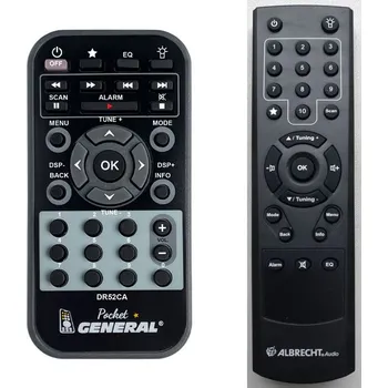 Dálkový ovladač ALBRECHT DR52CA - dálkový ovladač duplikát