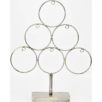 Vánoční dekorace Kovový champagne stromeček