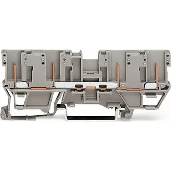 modulární přístroj a rozvaděč WAGO Svorka 769-151 Řadová – 4 piny Na DIN lištu 35 × 15 a 35 × 7,5, šedá 769-151