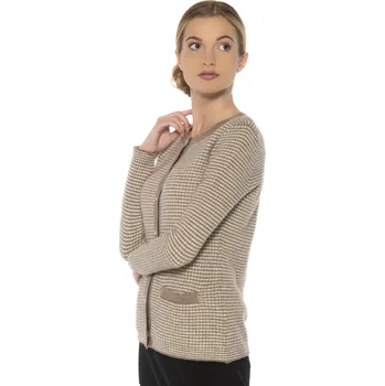 Dámský svetr Duuree.cz Kašmírový Kardigan Cleo Barva: Béžová, Velikost: M