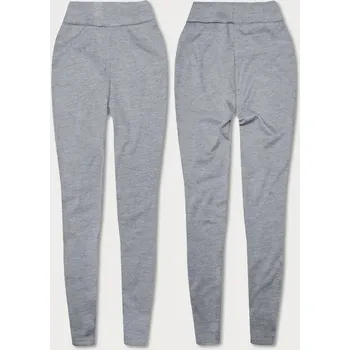 Dámské legíny Sportovní šedé legíny s kožíškem J.STYLE, odstíny šedé XXL (44) i392_22184-48