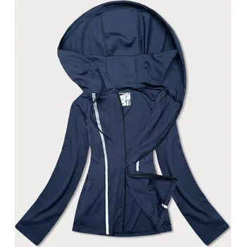 Dámská mikina Dámská tmavě modrá pružná mikina s kapucí 5C0 J.STYLE, odstíny modré S (36) i392_20289-46