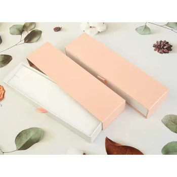 Dárková krabička Dárková krabička na náramek vysouvací růžová 22 x 6cm