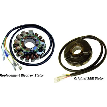 Osvětlení pro motocykl ELECTREX vinutí alternátoru (stator) se světly KTM 400/600/620 83-99(LC4), HUSABERG do 99, HUSQVARNA TE410/510 (ELECTREX vinutí alternátoru (stator) se světly KTM 400/600/620 83-99(LC4), HUSABERG do 99, HUSQVARNA TE410/510)