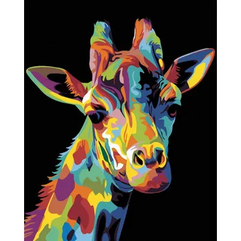 Diamondi Diamantové malování - ŽIRAFA Rozměr: 40x50 cm, Rámování: bez rámu a bez vypnutí plátna