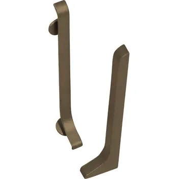 Podlahová lišta NOVÁK Koncovka pravá pro lištu 40mm elox bronz, 2ks AASE 40-B-KP-A