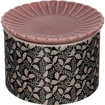 Příbor Atmosphera Keramická krabička s talířem, Ø 12,5 cm