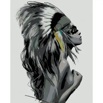 Hračka Diamondi Diamantové malování - ŽENA NÁČELNICE Rozměr: 40x50 cm, Rámování: bez rámu a bez vypnutí plátna