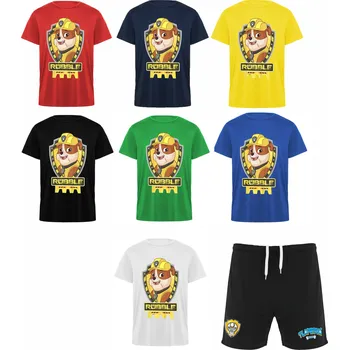 Polyesterový letní set Rubble Tlapková Patrola Barva: Bílá, Velikost: 12/13let - 146/158