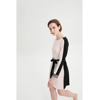 Dámská noční košile Vamp - Noční košile s dlouhým rukávem 19362 - Vamp cream puff XL