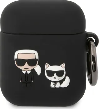 Příslušenství pro sluchátka Karl Lagerfeld Karl and Choupette pouzdro pro Apple Airpods 1/2 černé