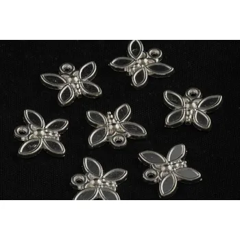 Korálek Kov motýl 393 (13x15 mm)