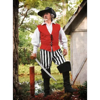 Karnevalový kostým Lencera Pirátská vesta červená