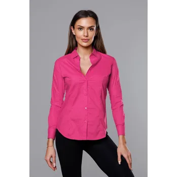 Dámská halenka Růžová dámská halenka s límečkem J.STYLE, odstíny růžové S (36) i392_21860-46