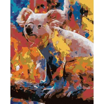 Diamondi Diamantové malování - BAREVNÁ KOALA Rozměr: 40x50 cm, Rámování: bez rámu a bez vypnutí plátna