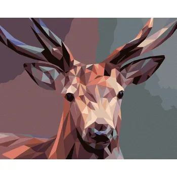 Hračka Diamondi Diamantové malování - JELEN MOZAIKA Rozměr: 40x50 cm, Rámování: vypnuté plátno na rám
