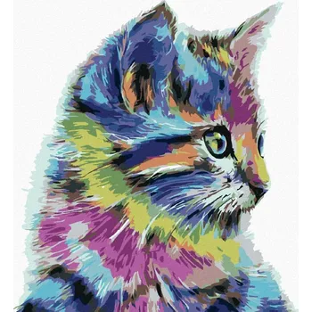 Hračka Diamondi Diamantové malování - KOČIČKA Rozměr: 40x50 cm, Rámování: bez rámu a bez vypnutí plátna