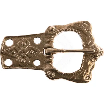 Karnevalový kostým Výprodej Středověká / "Vikinská" přezka s nýtovacím plechem (1200–1330) – II. jakost - Outlet