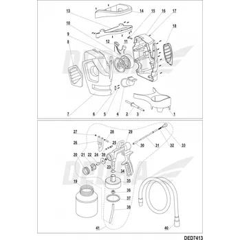 Těsnění motoru Těsnění motoru DEDRA XDED7413.09