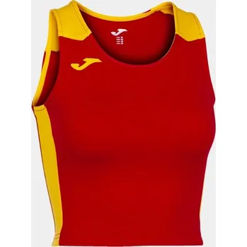 Dámské tričko Dámský/Dívčí sportovní top JOMA RECORD II TOP RED YELLOW Velikost: L, Barva: RED-YELLOW