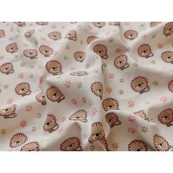 PREM Bavlněná tetra osuška Lvíček růžový Bavlna, 90/100 cm