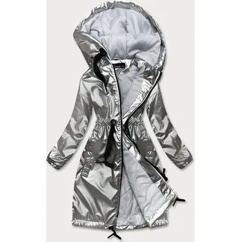 Dámská cargo bunda Stříbrná bunda pro ženy pro přechodné období GF6346 KAMADA, odstíny šedé M (38) i392_18957-47