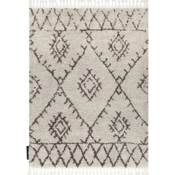 Koberec Hans Home Kusový koberec Berber Fez G0535 cream and brown - 180x270 - doprava zdarma