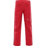 Dětské softshellové kalhoty Alpine Pro PANTALEO 4 - červená / 128/134