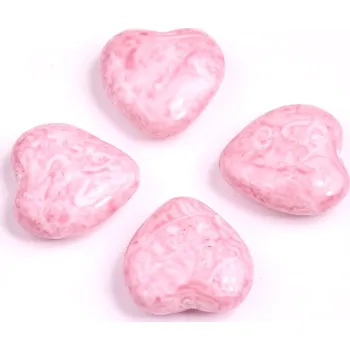 Dětské navlékací korálky Korálky srdíčka č.4285 (15x16mm)